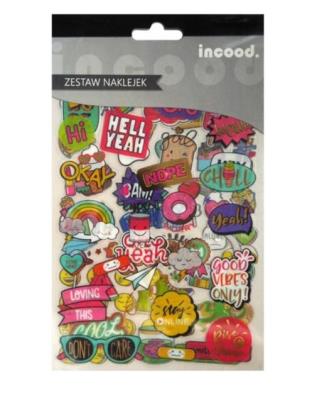 Opakowanie Zestaw naklejek Transparentnych POP 6 arkuszy