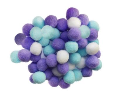 Opakowanie Zestaw Pomponów białe, morskie, liliowe 50 szt.