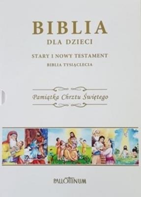 Biblia dla dzieci (chrzest). Autor:   Praca zbiorowa. SmakLiter.pl Okładka książki Biblia dla dzieci (chrzest)