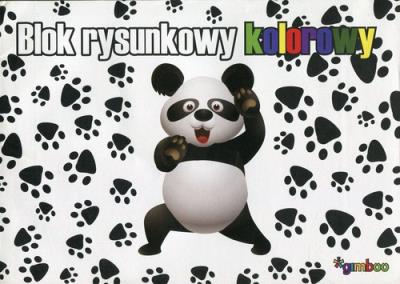 Blok rysunkowy A4 20 kartek kolorowy. Wydawca: Gimboo. SmakLiter.pl Opakowanie Blok rysunkowy A4 20 kartek kolorowy