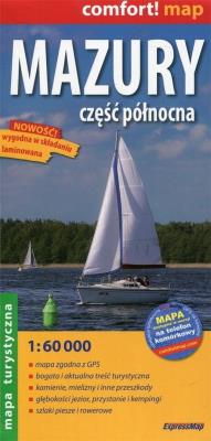 Okładka książki Comfort!map Mazury część północna 1:60 000 mapa