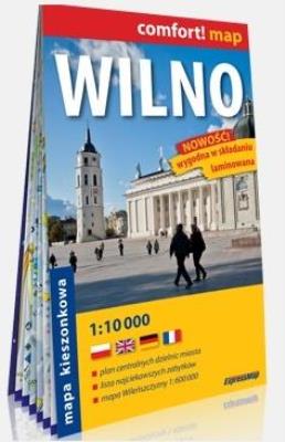 Okładka książki Comfort!map Wilno 1:10 000 plan miasta w.2019