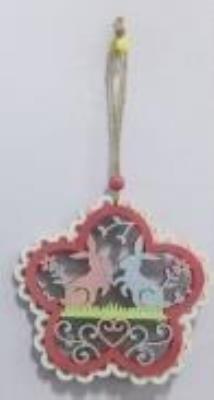 Opakowanie Dekoracja wisząca z dedykacją - Zajączki