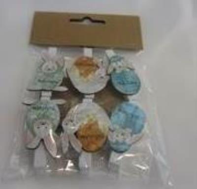 Opakowanie Dekoracje na klipsach z dedykacjami (6szt.) MIX