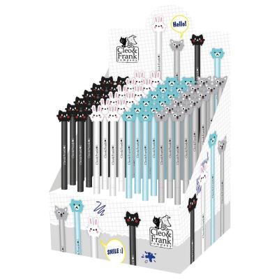 Opakowanie Długopis żel z figurką Cleo i Frank(48szt) DERFORM