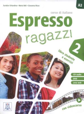 Okładka książki Espresso ragazzi 2 Libro studente e esercizi + DVD