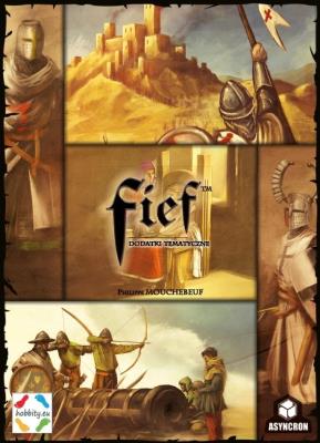 Fief: Dodatki Tematyczne HOBBITY. Wydawca: HOBBITY. SmakLiter.pl Opakowanie Fief: Dodatki Tematyczne HOBBITY