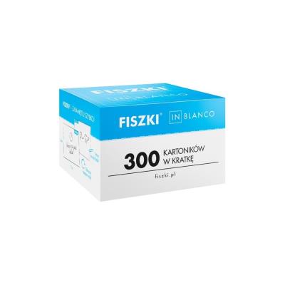 Fiszki in blanco 300. Wydawca: Cztery Głowy. SmakLiter.pl Opakowanie Fiszki in blanco 300
