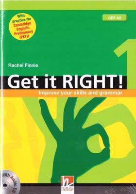 Get It Right! 1 SB + audio CD. Autor: Finnie Rachel. SmakLiter.pl Okładka książki Get It Right! 1 SB + audio CD