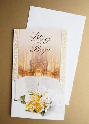 Opakowanie Karnet sakrament Bliżej Boga + koperta ARGUS