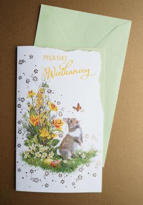 Opakowanie Karnet wielkanoc Pięknej Wielkanocy + koperta