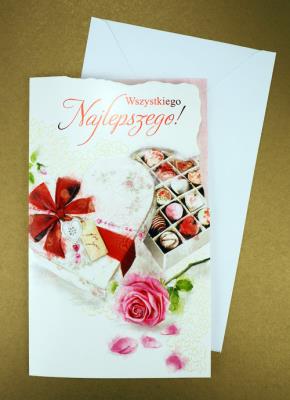 Opakowanie Karnet Życzenia z Kopertą