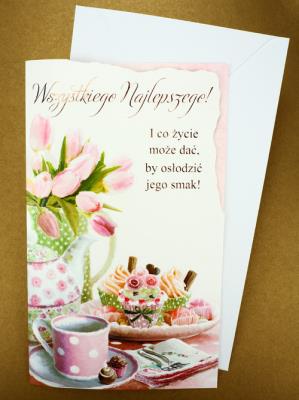 Opakowanie Karnet Życzenia z Kopertą