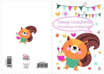 Opakowanie Kartka okolicznościowa NO:192018