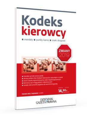 Kodeks kierowcy - zmiany 2019. Autor: Michalczuk Damian. SmakLiter.pl Okładka książki Kodeks kierowcy - zmiany 2019