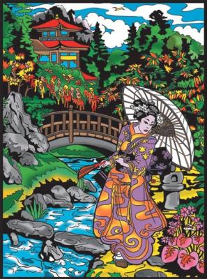 Opakowanie Kolorowanka Welwetowa 47x35 Gejsza