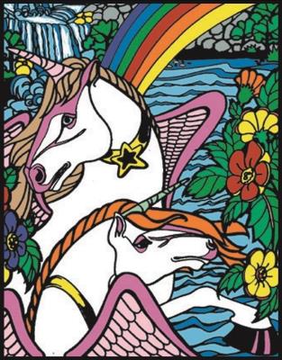 Opakowanie Kolorowanka Welwetowa 47x35 Jednorożce