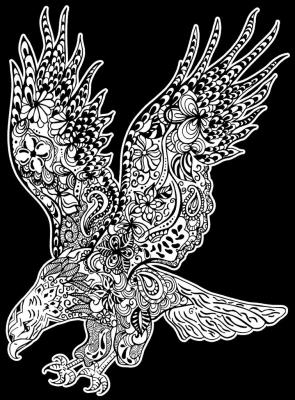 Opakowanie Kolorowanka Welwetowa 47x35 Orzeł