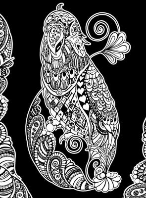 Opakowanie Kolorowanka Welwetowa 47x35 Papuga