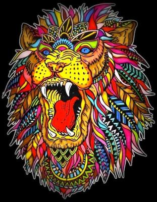 Opakowanie Kolorowanka Welwetowa 47x35 Ryk Lwa