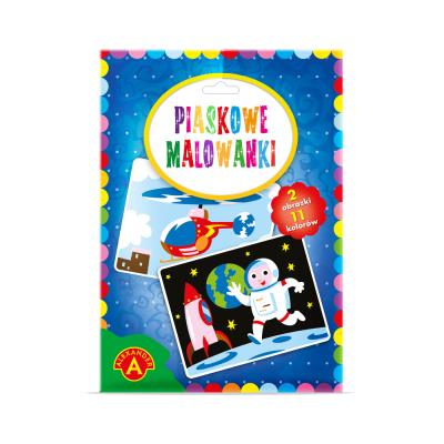 MALOWANKA PIASKOWA ASTRONAUTA HELIKOPTER. Wydawca: ALEXANDER GRY. SmakLiter.pl Opakowanie MALOWANKA PIASKOWA ASTRONAUTA HELIKOPTER