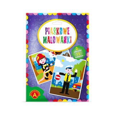 MALOWANKA PIASKOWA POLICJANT STRAŻAK 2093. Wydawca: ALEXANDER GRY. SmakLiter.pl Opakowanie MALOWANKA PIASKOWA POLICJANT STRAŻAK 2093