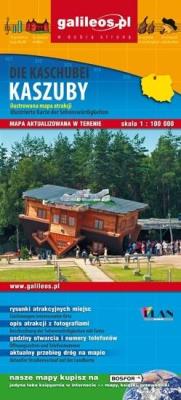 Okładka książki Mapa atrakcji tur. - Kaszuby w.niemiecka 1:100 000