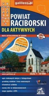Mapa dla akt. wodoodporna - Powiat Raciborski. Autor: praca zbiotowa. SmakLiter.pl Okładka książki Mapa dla akt. wodoodporna - Powiat Raciborski