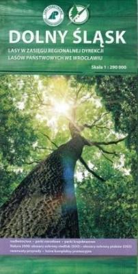 Okładka książki Mapa przyrodnicza - Dolny Śląsk 1:290 000