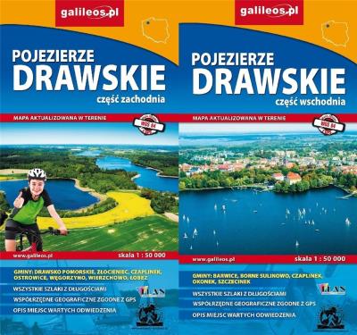 Mapa turystyczna -Pojezierze Drawskie (komplet). Autor: Opracowanie zbiorowe. SmakLiter.pl Okładka książki Mapa turystyczna -Pojezierze Drawskie (komplet)