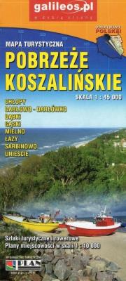 Okładka książki Mapa turystyczna - Pobrzeże Koszalińskie 1:45 000