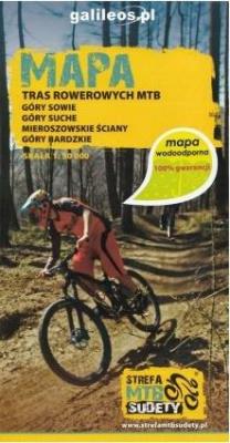 Okładka książki Mapa wodoodporna tras rowerowych - Strefa MTB