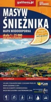 Okładka książki Mapa wodoodporna - Masyw Śnieżnika 1:25 000 w.3