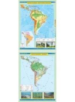 Opakowanie Mapa - Ameryka Płd Uksz. powierzchni / Krajobrazy