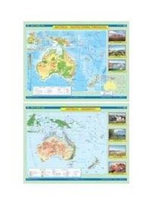 Opakowanie Mapa - Australia. Ukszt. powierzchni / Krajobrazy