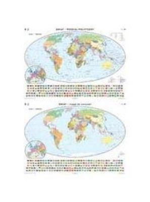 Opakowanie Mapa - Świat. Polityczna / Konturowa