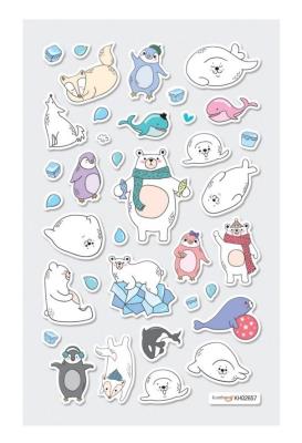 Mini naklejki Itsy bitsy Arktyka. Wydawca: Kolorowe Baloniki. SmakLiter.pl Opakowanie Mini naklejki Itsy bitsy Arktyka