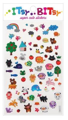 Opakowanie Mini naklejki Itsy bitsy Miasto zwierząt