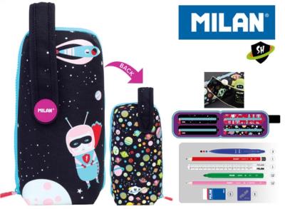 Opakowanie Multipiórnik MILAN owalny z 4 piórnikami SH czerwony miś