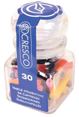 Opakowanie Naboje do piór mix kolorów słoiczek 30 sztuk