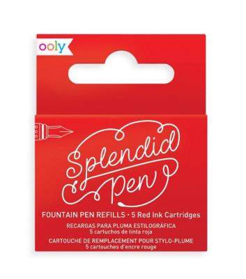 Naboje uzupełniajace Splendid czerwone (5szt). Wydawca: Kolorowe Baloniki. SmakLiter.pl Opakowanie Naboje uzupełniajace Splendid czerwone (5szt)