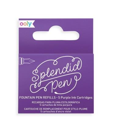 Naboje uzupełniające Splendid fioletowe (5szt). Wydawca: Kolorowe Baloniki. SmakLiter.pl Opakowanie Naboje uzupełniające Splendid fioletowe (5szt)