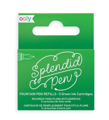 Naboje uzupełniające Splendid zielone (5szt). Wydawca: Kolorowe Baloniki. SmakLiter.pl Opakowanie Naboje uzupełniające Splendid zielone (5szt)