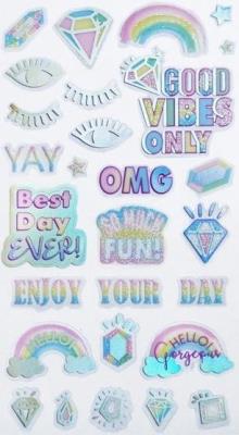 Opakowanie Naklejki transparentne Good vibes only