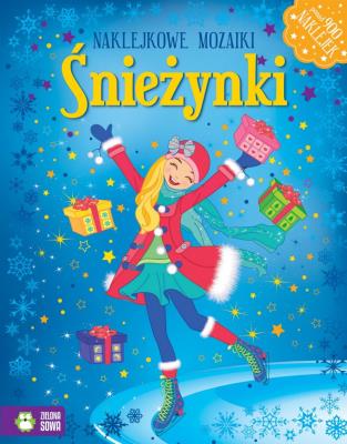 Okładka książki Naklejkowe mozaiki - Śnieżynki