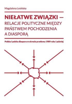 Niełatwe związki relacje polityczne między państwem pochodzenia a diasporą. Autor: Lesińska Magdalena. SmakLiter.pl Okładka książki Niełatwe związki relacje polityczne między państwem pochodzenia a diasporą