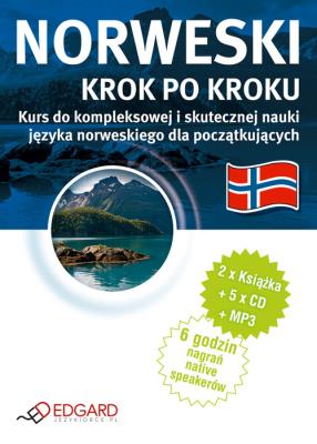 Norweski - Krok po kroku 5CD+MP3  EDGARD. Autor:   Praca zbiorowa. SmakLiter.pl Okładka książki Norweski - Krok po kroku 5CD+MP3  EDGARD