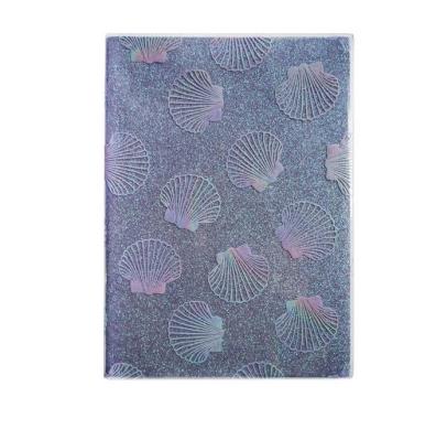 Opakowanie Notes A5/80K w kratkę brokatowa oprawa Muszle