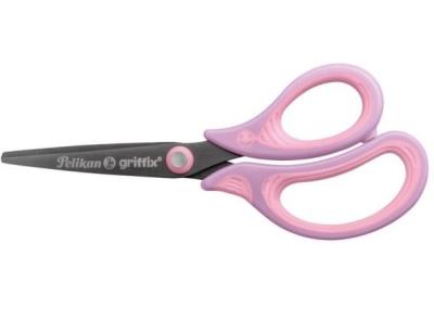 Nożyczki Griffix ergonomiczne szpiczaste purple BL. Wydawca: Pelikan. SmakLiter.pl Opakowanie Nożyczki Griffix ergonomiczne szpiczaste purple BL