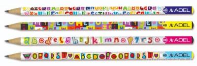 Opakowanie Ołówek Literki Adel Display 72 Szt.